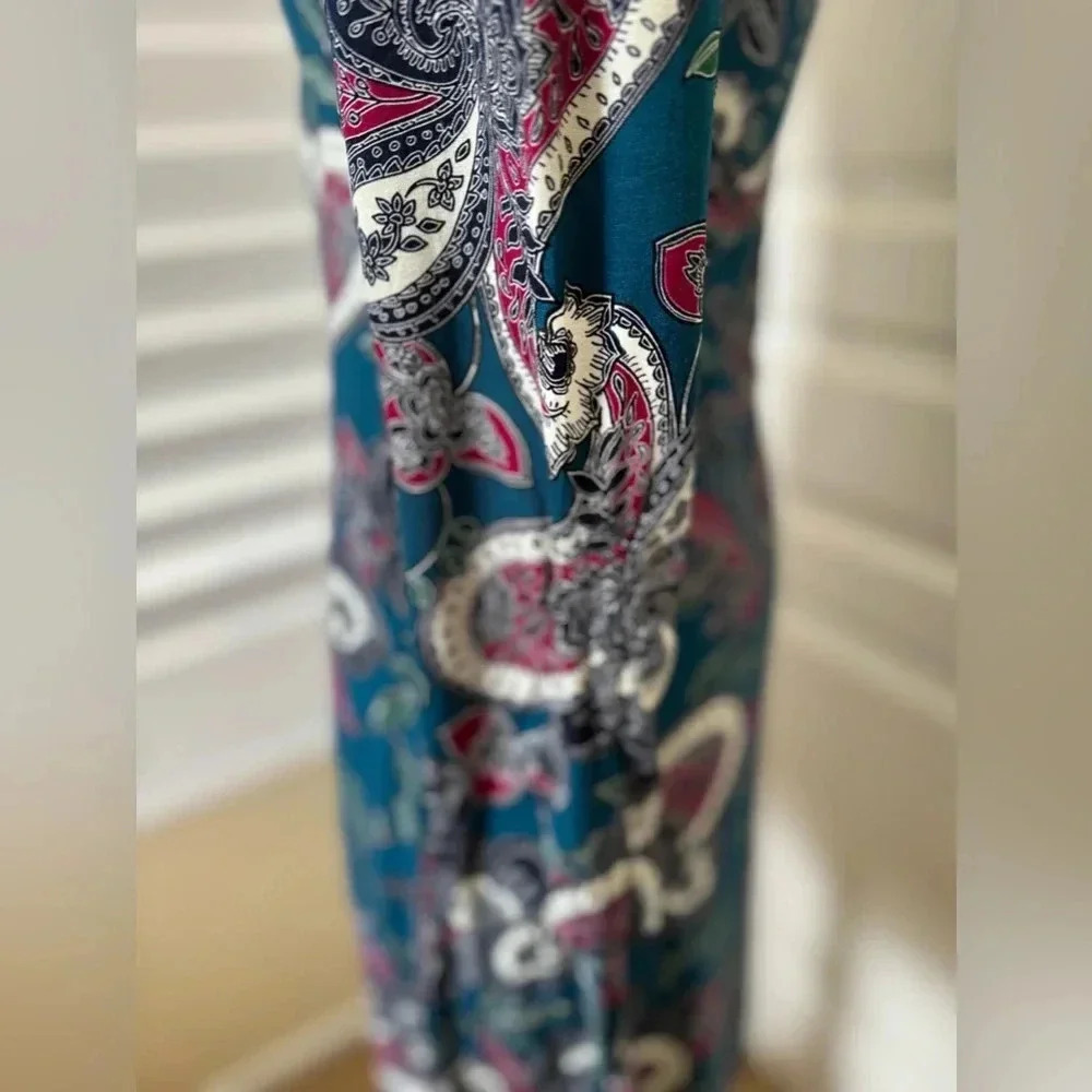 NWT | Ella Moon | Boho Long Sleeve Ruched Dress - Size S - Picture 8 of 8